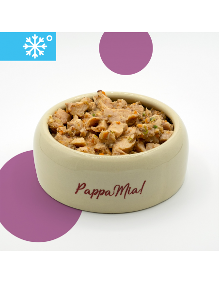 Alimento completo per cani e gatti al tacchino