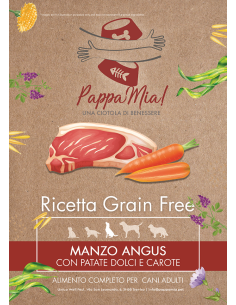 Le Croccanti al Manzo Angus con patate dolci e carote