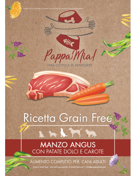 Le Croccanti al Manzo Angus con patate dolci e carote