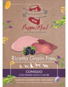 Le Croccanti al Coniglio e Tacchino con patate dolci e more