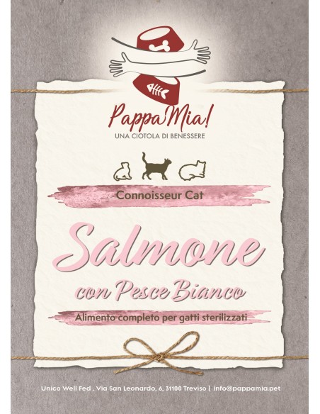 Crocchette per gatti sterilizzati al salmone e pesce bianco